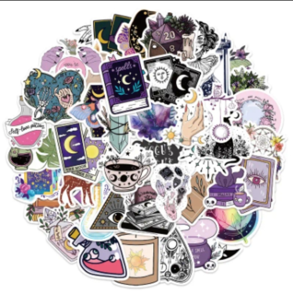 50 Stickers | No Repeats | Waterproof | Reusable | Durable | Brand New